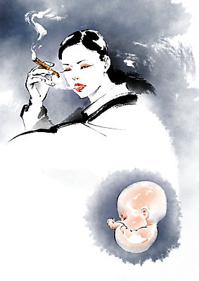 PSD 여자 캠페인 일러스트 캘리그라피 붓터치 흡연 담배 흑백 건강 한명 사람 상반신 성인 번짐 금연 태아 국내일러스트 1 촬영기법 임신 사회이슈 파일형식 효과