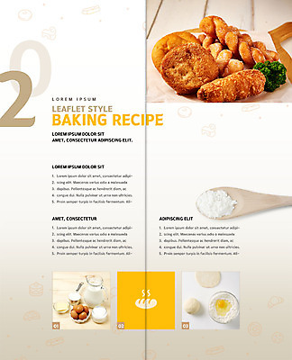 PSD 템플릿 표지디자인 북디자인 출판디자인 내지 빵 리플렛 2단접지 북커버 식재료 치즈 팜플렛 사람없음 계란 숟가락 우유 도넛 반죽 밀가루 제빵 레시피 꽈배기 이미지템플릿 음식 디저트 유제품 수저 제과제빵 알 가루 파일형식