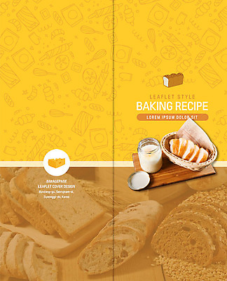 PSD 템플릿 표지디자인 북디자인 출판디자인 표지 빵 리플렛 2단접지 북커버 치즈 도마 팜플렛 사람없음 노란색 우유 식빵 밀가루 제빵 거품기 밀대 레시피 호밀빵 이미지템플릿 음식 컬러 주방용품 유제품 제과제빵 가루 파일형식