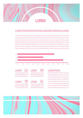 템플릿 내지 분홍색 비즈니스 그래프 사람없음 파란색 원형 프레젠테이션 문서템플릿 서식 문서 번짐 제안서 물결무늬 이미지템플릿 AI파일 도형 물결 컬러 무늬 파일형식 벡터 효과