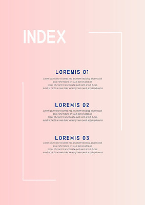 템플릿 내지 분홍색 비즈니스 사람없음 프레젠테이션 문서템플릿 서식 레이아웃 문서 제안서 인덱스 그라데이션 목차 이미지템플릿 AI파일 컬러 파일형식 벡터
