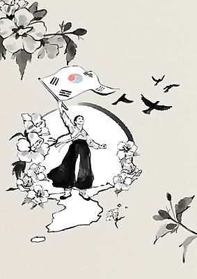 전신 PSD 여자 기념일 여러마리 일러스트 청소년 조류 흑백 한명 사람 희망 기쁨 자유 역사 태극기 한복 삼일절 저고리 무궁화 한반도 애국심 광복절 광복 독립 독립운동 독립운동가 국내일러스트 동물 1 한국전통 꽃 감정 다수 컨셉 촬영기법 이벤트 공휴일 국기 전통의상 국경일 파일형식