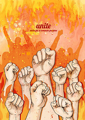 PSD 손 40대 일러스트 협력 한손 함께함 사람 여러명 20대 신체부위 30대 운동 주황색 희망 주먹 국내일러스트 감정 컬러 중년 다수 컨셉 모션 건강 청년 장년 파일형식