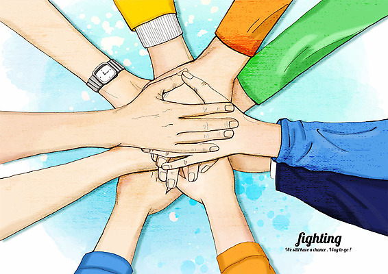 PSD 손 40대 일러스트 협력 한손 함께함 사람 여러명 20대 신체부위 30대 파란색 희망 우승 하이파이브 손모으기 국내일러스트 감정 컬러 중년 다수 컨셉 손짓 청년 장년 최고 파일형식