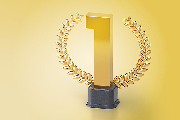 PSD 편집이미지 1 백그라운드 사람없음 한개 숫자 3D소스 3D 금색 상패 트로피 디지털합성 오브젝트 월계수 표준 편집소스 편집3D 문자 컬러 상_우승 파일형식