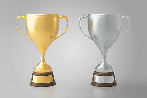 PSD 편집이미지 백그라운드 사람없음 3D소스 3D 두개 금색 은색 상패 트로피 디지털합성 오브젝트 표준 편집소스 편집3D 컬러 2 상_우승 파일형식