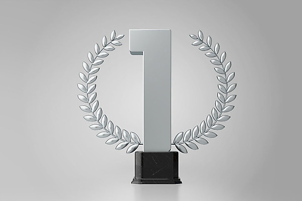 PSD 편집이미지 1 백그라운드 사람없음 한개 숫자 3D소스 3D 은색 상패 트로피 디지털합성 오브젝트 월계수 표준 편집소스 편집3D 문자 컬러 상_우승 파일형식