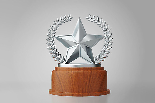 PSD 편집이미지 별 백그라운드 사람없음 한개 3D소스 3D 은색 상패 트로피 디지털합성 오브젝트 월계수 표준 편집소스 편집3D 자연요소 1 컬러 상_우승 파일형식