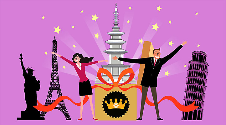 여자 남자 별 리본 일러스트 왕관 한국 사람 두명 건물 빛 상자 파이팅 직장인 에펠탑 알림 즐거움 피사의사탑 자유의여신상 다보탑 관광업 국내일러스트 AI파일 자연요소 직업 건축물 감정 산업 아시아 모션 미국 이탈리아 세계문화유산 석탑 파리 불국사 랜드마크 파일형식 벡터