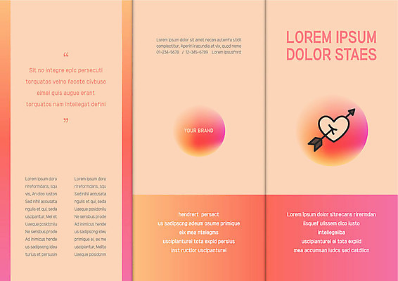 템플릿 표지디자인 북디자인 출판디자인 표지 리플렛 북커버 3단접지 화살 따뜻함 사랑 팜플렛 사람없음 봄 하트 원형 그라데이션 사랑의화살 이미지템플릿 AI파일 모양 도형 계절 감정 파일형식 벡터