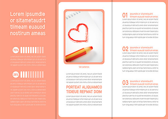 템플릿 표지디자인 북디자인 출판디자인 내지 리플렛 분홍색 북커버 3단접지 그래프 색연필 사랑 팜플렛 사람없음 흰색 하트 스케치북 이미지템플릿 AI파일 모양 감정 컬러 학용품 파일형식 벡터