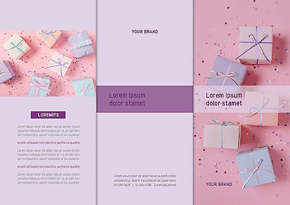 템플릿 표지디자인 북디자인 출판디자인 표지 리플렛 분홍색 북커버 3단접지 선물 팜플렛 사람없음 선물상자 즐거움 연보라색 이미지템플릿 AI파일 감정 컬러 상자 보라색 파일형식 벡터