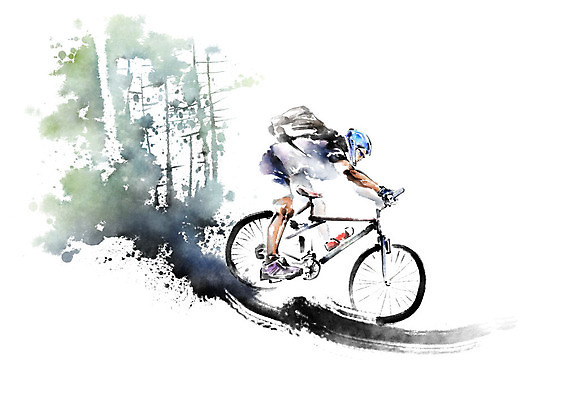 전신 PSD 나무 남자 일러스트 캘리그라피 배낭 붓터치 한명 사람 성인 자전거 숲 헬멧 속도 번짐 라이딩 성인남자한명만 국내일러스트 식물 1 가방 바이크 보호장비 남자한명만 성인남자만 파일형식 효과