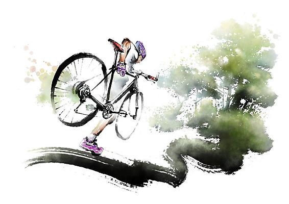 전신 PSD 나무 남자 일러스트 캘리그라피 붓터치 한명 들기 사람 성인 자전거 숲 번짐 라이딩 성인남자한명만 국내일러스트 식물 1 모션 바이크 남자한명만 성인남자만 파일형식 효과