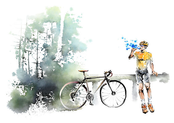 전신 PSD 남자 일러스트 캘리그라피 난간 붓터치 휴식 한명 사람 성인 자전거 기댐 물병 번짐 라이딩 물마시기 성인남자한명만 국내일러스트 1 컨셉 모션 바이크 마시기 물통 남자한명만 성인남자만 파일형식 효과