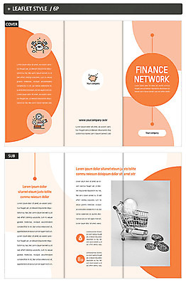 템플릿 표지디자인 표지 ZIP 내지 리플렛 돈 비즈니스 3단접지 팜플렛 사람없음 금융 경제 동전 주황색 쇼핑카 저축 저금통 원형 신용카드 계획 인디자인 INDD 금융의날 이미지템플릿 도형 컬러 컨셉 쇼핑 카트 재산 파일형식 법정기념일