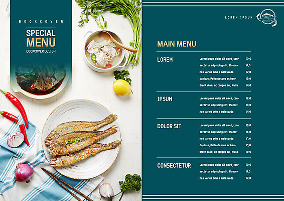 PSD 템플릿 표지디자인 북디자인 출판디자인 내지 리플렛 북커버 젓가락 고추 양파 어류 팜플렛 사람없음 해물요리 식탁보 레몬 해산물 메뉴 탕 가격표 메뉴판 생선구이 조림 미나리 이미지템플릿 음식 채소 과일 수저 수중동물 구이 생선요리 파일형식