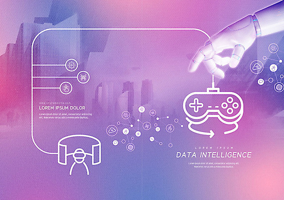 PSD 템플릿 표지디자인 북디자인 출판디자인 표지 리플렛 과학 북커버 사람모양 빌딩 팜플렛 사람없음 건물 보라색 네트워크 게임기 로봇 IT산업 데이터베이스 로봇팔 조종장치 4차산업 AI_인공지능 이미지템플릿 모양 건축물 산업 컬러 정보기술 장비 파일형식