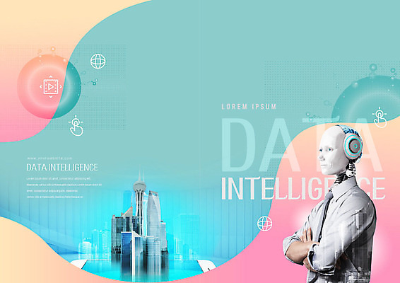 PSD 템플릿 표지디자인 북디자인 응시 출판디자인 표지 리플렛 분홍색 과학 북커버 빌딩 팜플렛 사람없음 건물 팔짱 도시 로봇 IT산업 데이터베이스 민트색 4차산업 AI_인공지능 이미지템플릿 건축물 시선 산업 컬러 모션 정보기술 파일형식