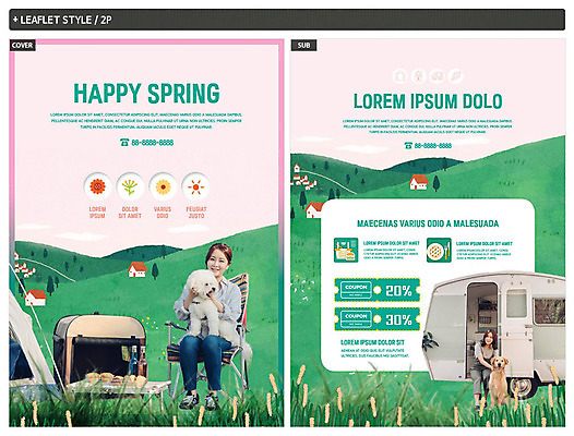 전신 템플릿 여자 행복 ZIP 반려견 리플렛 두마리 미소 사람 초원 20대 성인 두명 초록색 컬러풀 봄 캠핑 한국인 강아지 언덕 전단템플릿 전단 쿠폰 캠핑카 반려 봄소풍 비숑프리제 인디자인 INDD 이미지템플릿 계절 감정 컬러 2 자동차 레저 표정 동양인 청년 반려동물 소풍 개 홍보물 파일형식