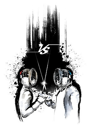 PSD 응시 남자 일러스트 캘리그라피 흑백 사람 경기 상반신 성인 두명 빨간색 파란색 마주보기 경쟁 헬멧 라이벌 펜싱 펜싱선수 국내일러스트 시선 스포츠 컬러 컨셉 모션 운동선수 촬영기법 보호장비 파일형식