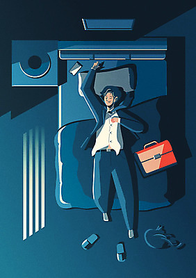 전신 한마리 라이프스타일 남자 행복 서류가방 일러스트 베개 넥타이 휴식 슬리퍼 피곤 한명 사람 정장 성인 하이앵글 눕기 고양이 이불 침대 직장인 편안함 남색 퇴근 성인남자한명만 욜로라이프 소확행 국내일러스트 AI파일 직업 1 잡화 옷 감정 뷰포인트 컬러 가구 신발 컨셉 가방 포유류 침구 모션 생활 반려동물 감각 출퇴근 신조어 남자한명만 성인남자만 파일형식 벡터