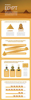 일러스트 그래프 이집트 사람없음 주황색 인포그래픽 피라미드 이집트문화 낙타 스핑크스 국내일러스트 AI파일 건축물 컬러 외국문화 포유류 아프리카 랜드마크 파일형식 벡터