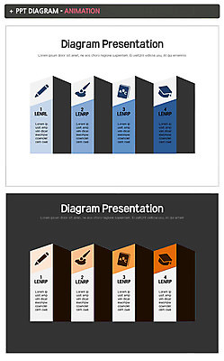 템플릿 학사모 학교 그래프 사람없음 책 파란색 연필 깨끗함 주황색 회색 붓 발표 PPT 프레젠테이션 문서템플릿 문서 애니형PPT 이미지템플릿 모자_잡화 교육 컬러 컨셉 졸업 학용품 필기구 파일형식