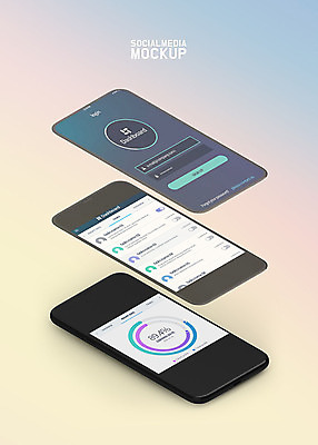 PSD 편집이미지 백그라운드 그래프 사람없음 스마트폰 레이아웃 단계 UI 로그인 소셜미디어 환경설정 목업 편집소스 이미지편집 핸드폰 스마트기기 설정 파일형식