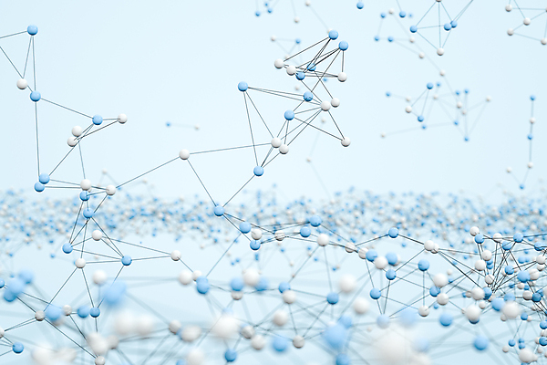 포토 JPG 해외이미지 선 하늘색 백그라운드 사람없음 그래픽 3D 원형 화학 DNA 연결 생물학 원자 기하학 복잡 블러 해외일러스트 도형 교육 과학 컨셉 무늬 파란색 생명공학 디지털합성 파일형식 이미지허브