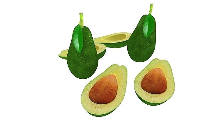 포토 JPG 해외이미지 잎 과일 사람없음 신선 흰배경 슬라이스 아보카도 해외포토 식물 백그라운드 흰색 파일형식 이미지허브