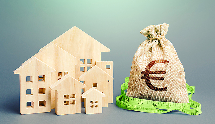 포토 JPG 해외이미지 컨셉 회색배경 부동산 줄자 사람없음 유로 돈자루 재산 가격 건축모형 가치 비용 해외포토 백그라운드 돈 자 금융 경제 모형 회색 파일형식 이미지허브