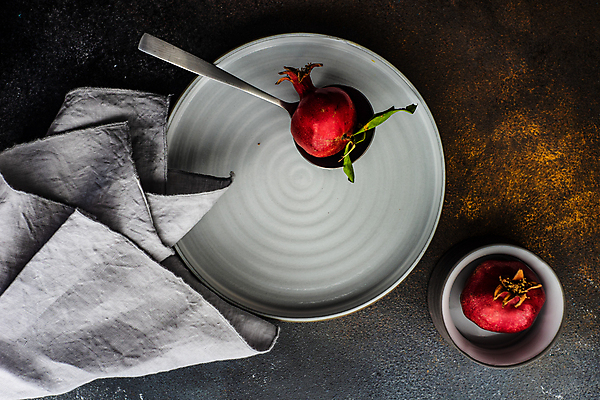 포토 JPG 해외이미지 접시 사람없음 숟가락 냅킨 석류 해외포토 식기 과일 수저 파일형식 이미지허브