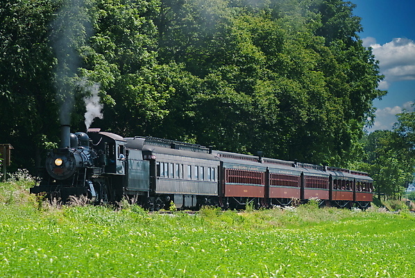 포토 JPG 해외이미지 주간 나무 사람없음 야외 기차 연기 증기기관차 해외포토 자연요소 식물 육상교통 대중교통 파일형식 이미지허브