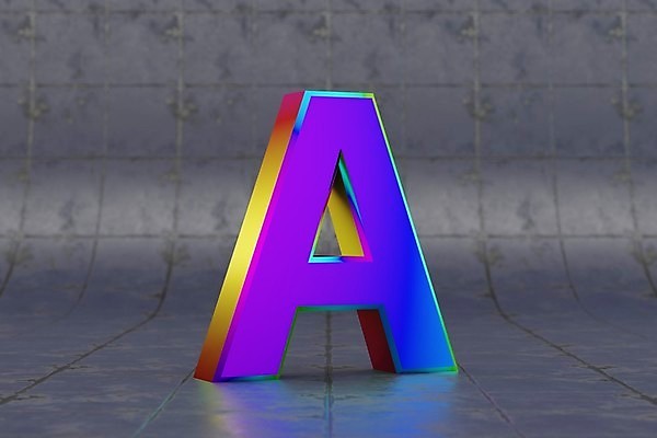 포토 JPG 해외이미지 캐릭터 알파벳 백그라운드 일러스트 사람없음 빛 반짝임 컬러풀 반사 3D 금속 편지 타일 만들기 A 광택 타입 고립 콘크리트 해외일러스트 영어 컬러 모션 재질 디지털합성 파일형식 이미지허브