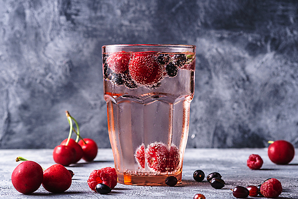 포토 JPG 해외이미지 실내 사람없음 체리 산딸기 탄산수 해외포토 과일 내부 물 파일형식 이미지허브