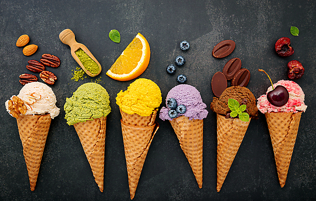 포토 JPG 해외이미지 오렌지 사람없음 초콜릿 견과류 체리 녹차 블루베리 아이스크림콘 콘아이스크림 바닐라 해외포토 과일 아이스크림 디저트 차_음료 콘 파일형식 이미지허브