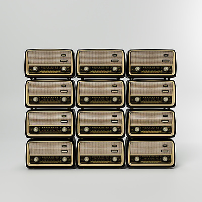 포토 JPG 해외이미지 음악 사람없음 3D 골동품 클래식 오브젝트 라디오 복고 오디오 구식 해외포토 컨셉 문화예술 전자제품 디지털합성 파일형식 이미지허브