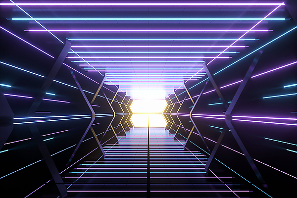 포토 JPG 해외이미지 사람없음 내부 빛 3D 보라색 공간 터널 우주선 네온 공상 해외포토 길 컬러 우주 디지털합성 파일형식 이미지허브