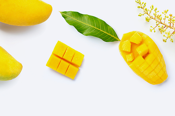 포토 JPG 해외이미지 잎 단면 실내 사람없음 열대과일 흰배경 슬라이스 망고 과일조각 해외포토 식물 조각 백그라운드 과일 내부 흰색 파일형식 이미지허브