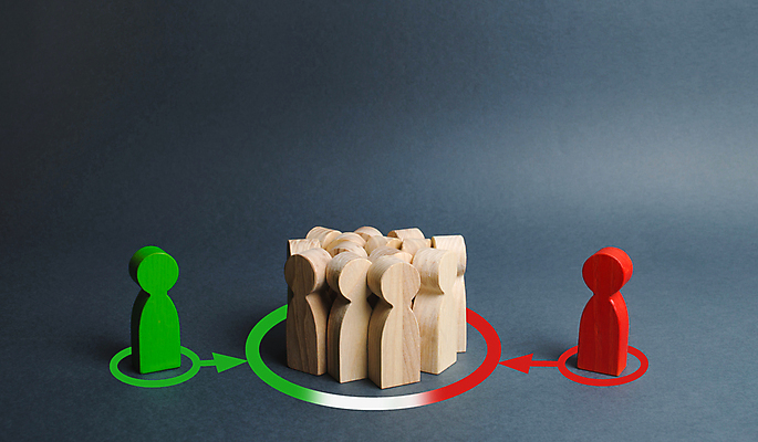 포토 JPG 해외이미지 화살표 실내 사람없음 원형 군중 압박 남색배경 해외포토 도형 백그라운드 사람 내부 남색 파일형식 이미지허브