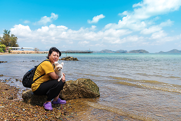 포토 JPG 해외이미지 동물 여자 행복 모래 파도 바다 섬 여행 포유류 자연 하늘 휴가 한명 사람 야외 초록색 물 파란색 반려동물 햇빛 뷰티 귀여움 맑음 기쁨 흰색 개 작음 푸들 포메라니안 해외포토 자연요소 1 감정 컬러 컨셉 날씨 태양 크기 생태계 파일형식 이미지허브