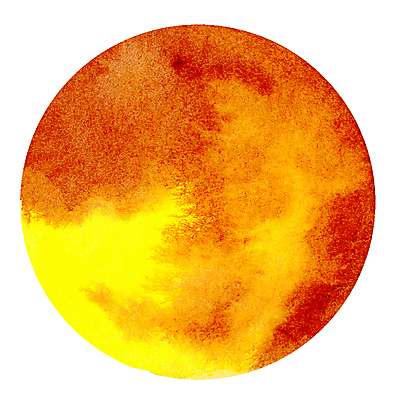 포토 JPG 해외이미지 백그라운드 일러스트 붓터치 사람없음 주황색 물감 원형 번짐 해외일러스트 도형 컬러 미술도구 파일형식 효과 이미지허브