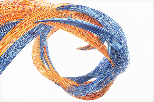 JPG 해외이미지 곡선 그래픽백그라운드 추상 사람없음 그래픽 파란색 3D 주황색 웨이브 광섬유 교차 해외포토 포토 선 컬러 백그라운드 무늬 디지털합성 파일형식 이미지허브