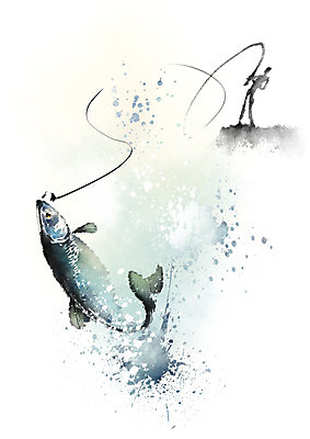 전신 PSD 한마리 남자 일러스트 캘리그라피 붓터치 낚시 어류 한명 사람 성인 사람없음 점프 낚싯대 물보라 번짐 낚시꾼 들어올리기 국내일러스트 1 모션 레저 물 수중동물 낚시용품 파일형식 효과