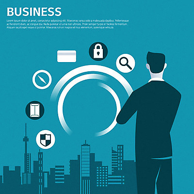 남자 일러스트 비즈니스 돋보기 서류봉투 자물쇠 한명 사람 빌딩 상반신 성인 건물 도시 직장인 비즈니스맨 신용카드 나침반 스마트 방패 성인남자한명만 국내일러스트 AI파일 직업 1 건축물 컨셉 봉투 금융 남자한명만 성인남자만 파일형식 벡터