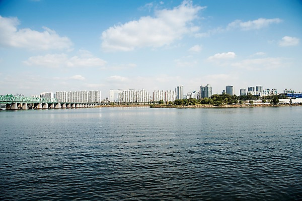 포토 JPG 주간 나무 하늘 서울 한국 빌딩 사람없음 야외 도시풍경 도시 강가 한강 한강철교 국내포토 자연요소 식물 아시아 풍경 건물 강 다리_건축물 랜드마크 파일형식