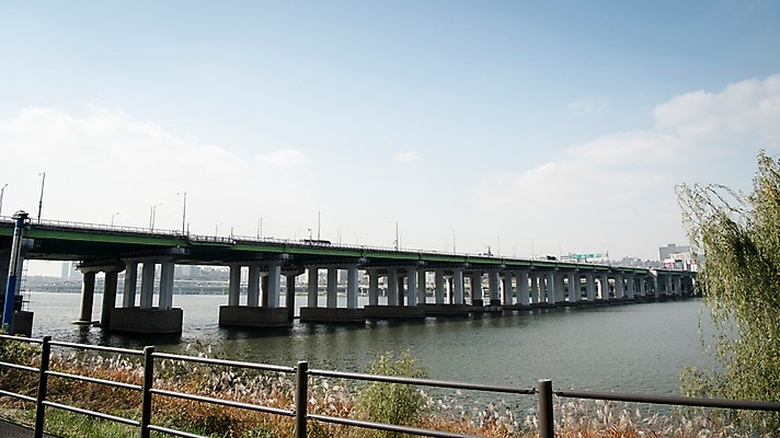 포토 JPG 주간 구름 하늘 서울 한국 갈대 사람없음 야외 도시풍경 도시 강가 한강 한남대교 국내포토 자연요소 식물 아시아 풍경 강 다리_건축물 랜드마크 파일형식