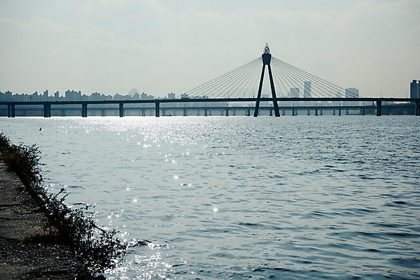 포토 JPG 주간 하늘 서울 한국 빌딩 사람없음 야외 도시풍경 도시 강가 한강 올림픽대로 국내포토 자연요소 아시아 풍경 건물 강 다리_건축물 랜드마크 파일형식
