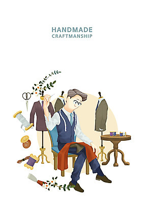 전신 PSD 노년 남자 안경 구두 의자 일러스트 탁자 단추 가위 줄자 한명 사람 앉기 정장 갈색 직물 바늘 실 마네킹 바느질 실타래 장인 장인정신 핸드메이드 노인남자한명만 국내일러스트 1 잡화 옷 컬러 가구 신발 모션 문구용품 자 성인 도구 남자한명만 노인남자만 파일형식